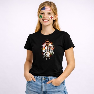 Tricou Jamal Musiala Germany World Cup Fifa 2026 V5, din bumbac 100%, tricou negru, Copii | Dama | Barbat - Img 3