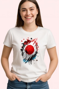 Tricou Japan Steag Splash Art, Copii | Dama | Barbat