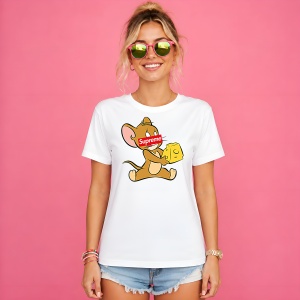 Tricou Jerry Soricelul Cutie Branza Design Urban Red Box Logo, din bumbac 100% Copii | Dama | Barbat