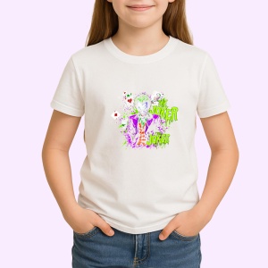 Tricou joker inimi si trefla text dublu verde, Copii | Dama | Barbat - Img 3