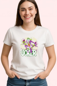 Tricou joker silueta completa fundal exploziv, Copii | Dama | Barbat - Img 4