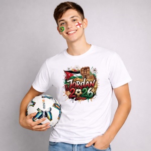 Tricou Jordan World Cup 2026 Fifa, din bumbac 100%, tricou alb, Copii | Dama | Barbat