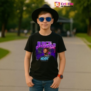 Tricou Juice WRLD, muzica Hip-Hop / Trap, Dama | Barbat | Copii, Culoare Negru - Img 6