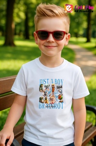 Tricou JUST A BOY Brainrot ** Tralalero Tralala Copii | Dama | Barbat