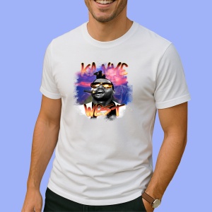 Tricou Kanye West - Sunglasses Glow, muzica Hip-Hop / Trap, Dama | Barbat | Copii
