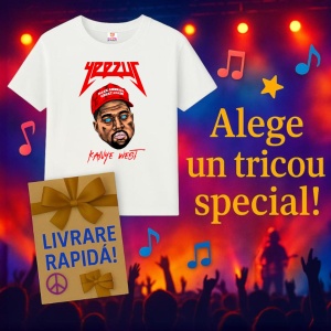 Tricou Kanye West - Yeezus Red Cap, muzica Alternative / Electropop / Rap Rock, Dama | Barbat | Copii - Img 11