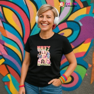 Tricou Katy Perry - Pop Art Style, muzica Hip-Hop / Rap, Dama | Barbat | Copii, Culoare Negru - Img 13
