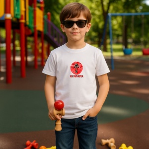 Tricou Kendama samurai rosu stil japonez, din bumbac 100%, tricou alb, Copii | Dama | Barbat