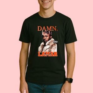Tricou Kendrick Lamar - DAMN., muzica RAP, Dama | Barbat | Copii, Culoare Negru - Img 3