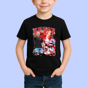 Tricou Kevin Magnussen Poster Colaj Echipa Haas Formula 1, Copii | Dama | Barbat - Img 2