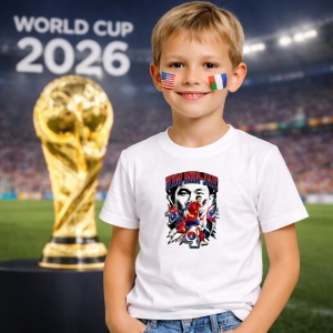 Tricou Kim Min Jae South Korea World Cup Fifa 2026, din bumbac 100%, tricou alb, Copii | Dama | Barbat - Img 5