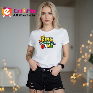 Tricou King Of The Game Minge Fotbal Coroana V1, din bumbac 100% , tricou alb pentru Copii | Dama | Barbat - Img 7