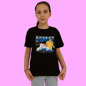 Tricou Koykoy - Masked Blue Scene, muzica POP, Dama | Barbat | Copii, Culoare Negru - Img 2