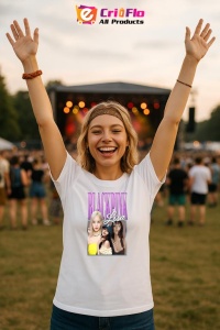 Tricou KPOP dama cu trupa formatia BLACK PINK LISA , music Coreean 154 - Img 9