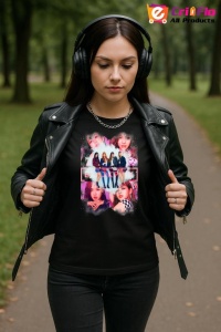 Tricou KPOP dama cu trupa formatia BLACKPINK 1 , music Coreean 157 - Img 6