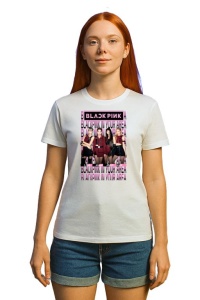 Tricou KPOP dama cu trupa formatia BLACKPINK 12 , music Coreean 160 - Img 3