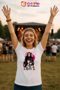 Tricou KPOP dama cu trupa formatia BLACKPINK 2 , music Coreean 161 - Img 9