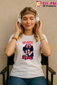 Tricou KPOP dama cu trupa formatia BLACKPINK 4 , music Coreean 163 - Img 8