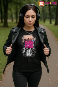 Tricou KPOP dama cu trupa formatia BLACKPINK 5 , music Coreean 164 - Img 5