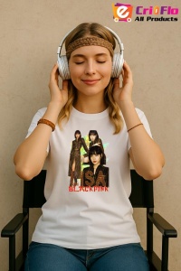Tricou KPOP dama cu trupa formatia BLACKPINK LISA 5 , music Coreean 172 - Img 8