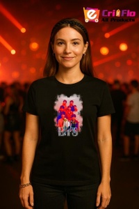 Tricou KPOP dama cu trupa formatia BTS 4 , music Coreean 181 - Img 4