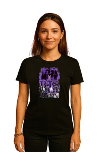 Tricou KPOP dama cu trupa formatia BTS 9 , music Coreean 186 - Img 2