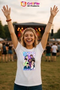 Tricou KPOP dama cu trupa formatia BTS BANGTAN , music Coreean 188 - Img 9