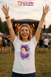 Tricou KPOP dama cu trupa formatia BTS JIM , music Coreean 190 - Img 9