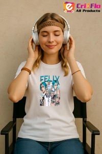 Tricou KPOP dama cu trupa formatia FELIX , music Coreean 209 - Img 8