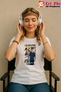 Tricou KPOP dama cu trupa formatia JAEHYUN , music Coreean 219 - Img 8