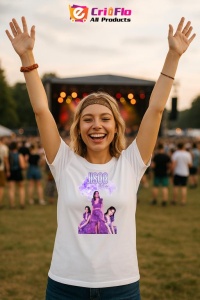 Tricou KPOP dama cu trupa formatia JISSO PURPLE , music Coreean 238 - Img 9