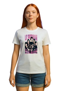 Tricou KPOP dama cu trupa formatia LE SSERAFIM , music Coreean 253 - Img 3