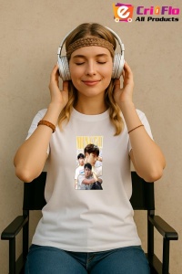 Tricou KPOP dama cu trupa formatia MINGYU , music Coreean 270 - Img 8