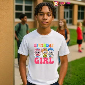 Tricou Labubu birthday girl, Unisex Dama si Barbat | Copii - Img 10