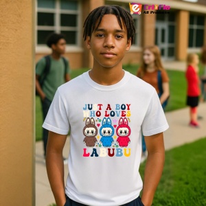 Tricou Labubu boy loves, Unisex Dama si Barbat | Copii - Img 10