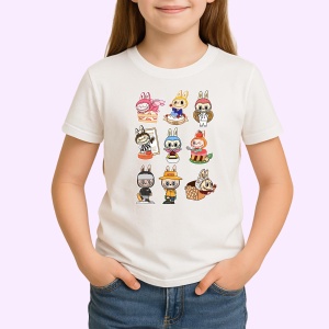 Tricou Labubu costume linii, Unisex Dama si Barbat | Copii