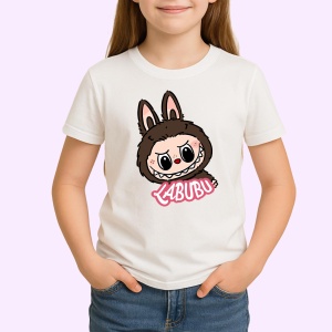 Tricou Labubu fata clasica, Unisex Dama si Barbat | Copii