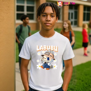 Tricou Labubu palarie tiger, Unisex Dama si Barbat | Copii - Img 10