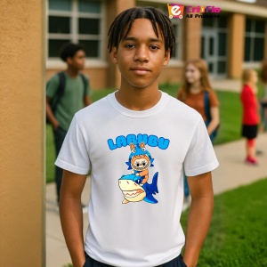 Tricou Labubu rechin, Unisex Dama si Barbat | Copii - Img 10