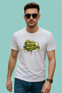 Tricou Lady Numbers Contabilitate Feminitate Cifre, din bumbac 100% , tricou alb pentru Dama | Barbat - Img 3