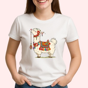 Tricou lama vesela - Copii | Dama | Barbat