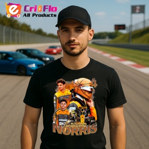 Tricou Lando Norris Poster Colaj Echipa Mclaren Formula 1, Copii | Dama | Barbat - Img 8