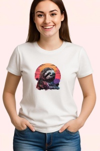 Tricou Lenes cu peisaj la apus stil tropical Copii | Dama | Barbat - Img 3
