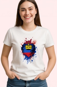 Tricou Liechtenstein Steag Splash Art, Copii | Dama | Barbat - Img 4