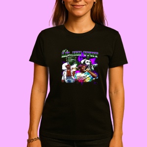 Tricou Lil Uzi Vert - Purple Squad, muzica INDIE, Dama | Barbat | Copii, Culoare Negru - Img 3