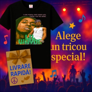 Tricou Lil Wayne, muzica Indie Pop, Dama | Barbat | Copii, Culoare Negru - Img 11