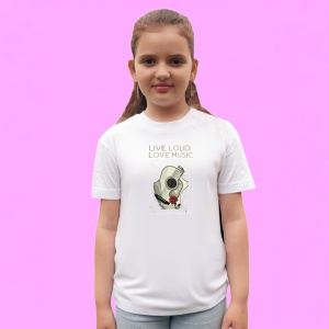 Tricou Live Loud Love Music Chitara Acustica, Copii | Dama | Barbat - Img 3