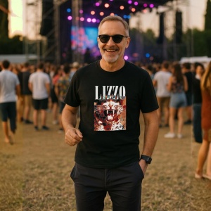 Tricou Lizzo - Animal Print, muzica Rap, Dama | Barbat | Copii, Culoare Negru - Img 9