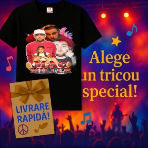 Tricou Mac Miller - Haine casual, colaj fete, muzica Rap, Dama | Barbat | Copii, Culoare Negru - Img 7