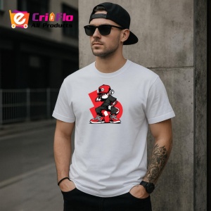 Tricou Maimuta Cool Stil Urban Haine Rosii, din bumbac 100% , tricou alb pentru Copii | Dama | Barbat - Img 9